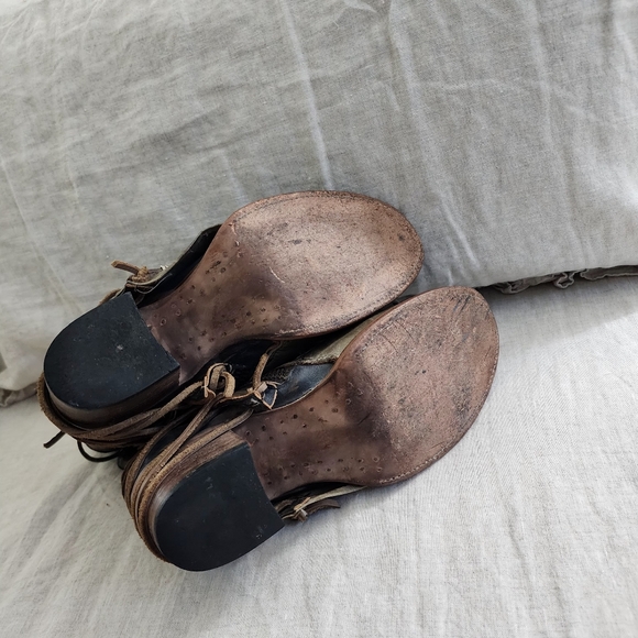 Freebird Gray and Brown Ankle Boots - Picture 7 of 12